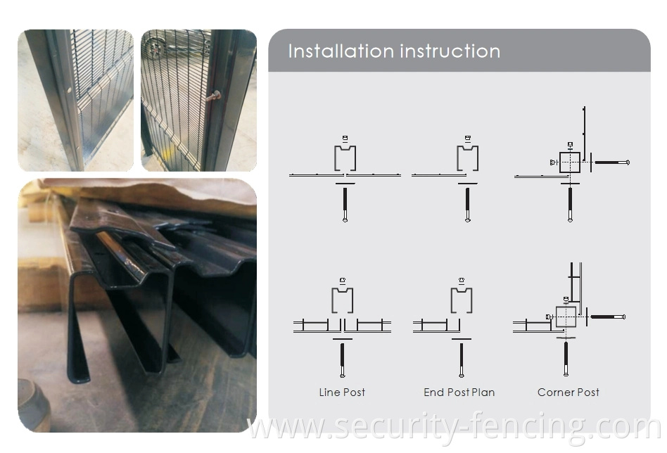 China Anti Climb Mesh Fence for Airport Prison Application